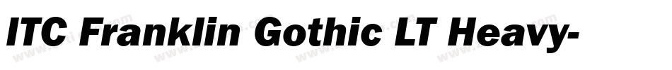 ITC Franklin Gothic LT Heavy字体转换